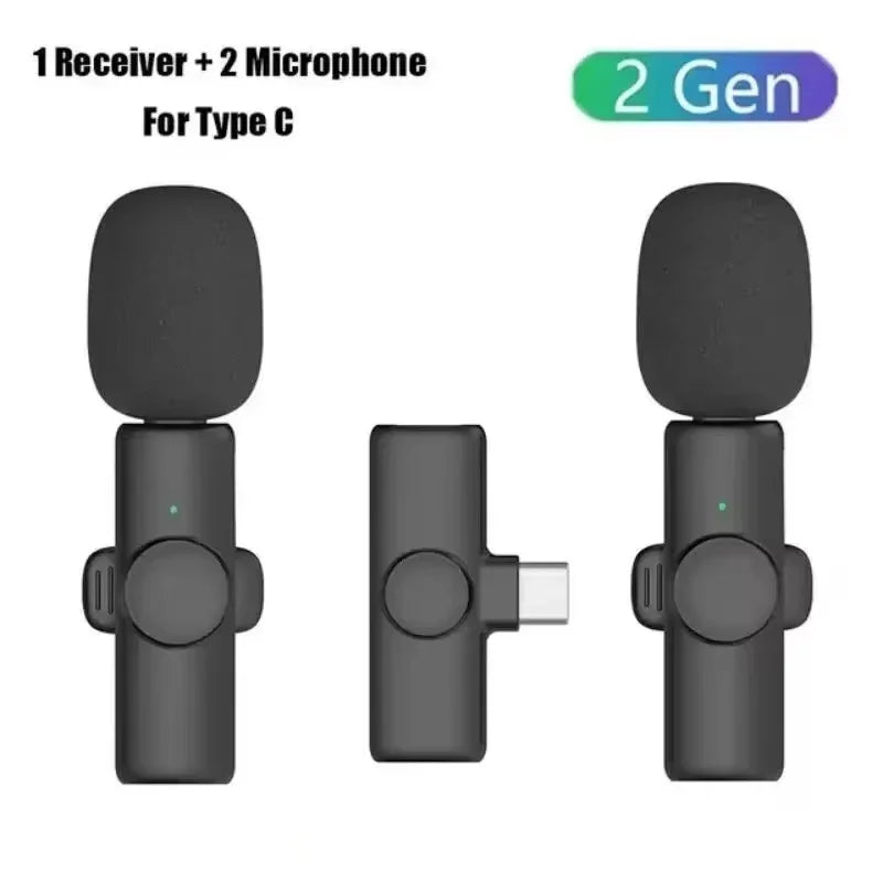 VIKEFON K11 Wireless Lavalier Microphone – Plug & Play Omnidirectional Mic for iPhone & Android