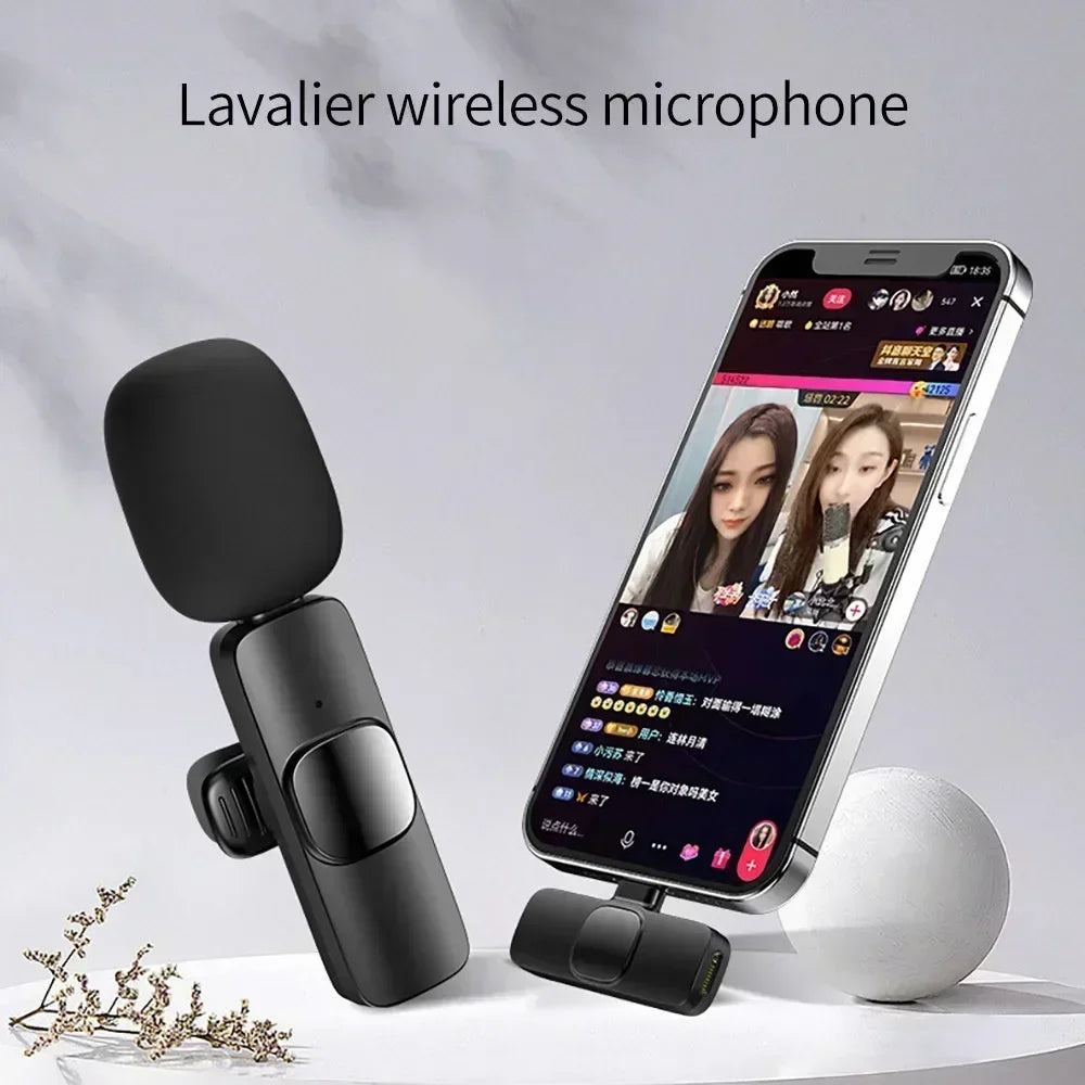 VIKEFON K9 Wireless Lavalier Microphone – Dual-Compatible Bluetooth Mic for iPhone & Android