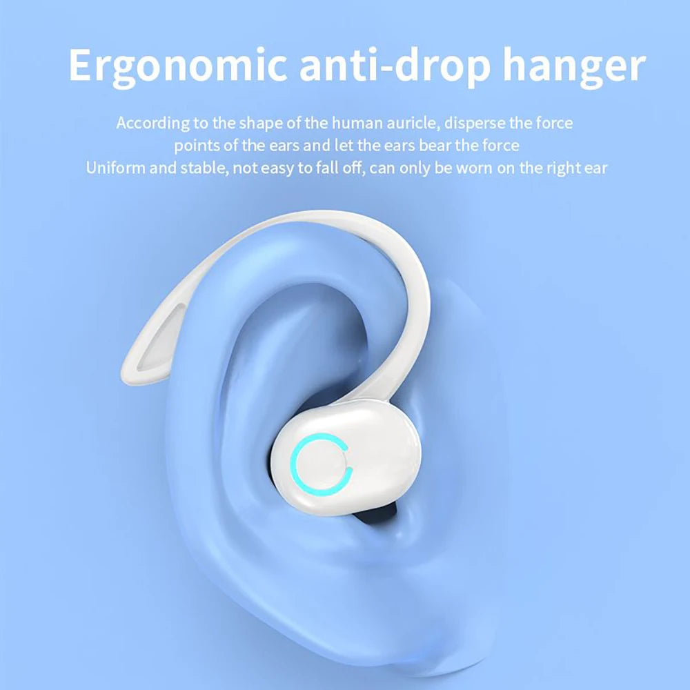 Kebidumei Bluetooth 5.2 Ear Hook Headset – ANC, Waterproof