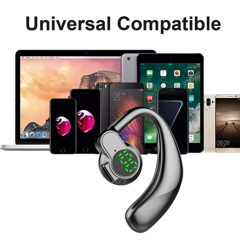 CUGUU Bluetooth 5.4 Ear Hook Headset with ENC & 20H Battery – audio-accessory