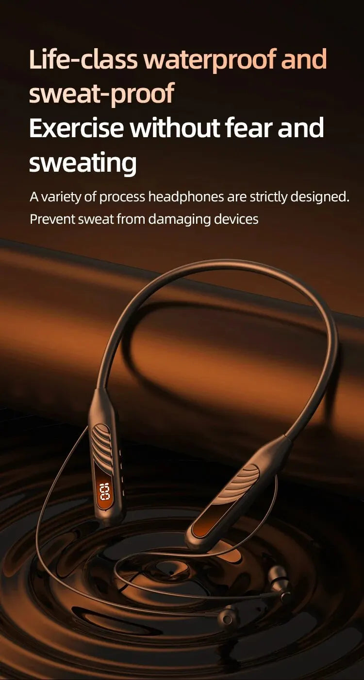 Wireless Bluetooth Earbuds with Touch Control & Charging Display