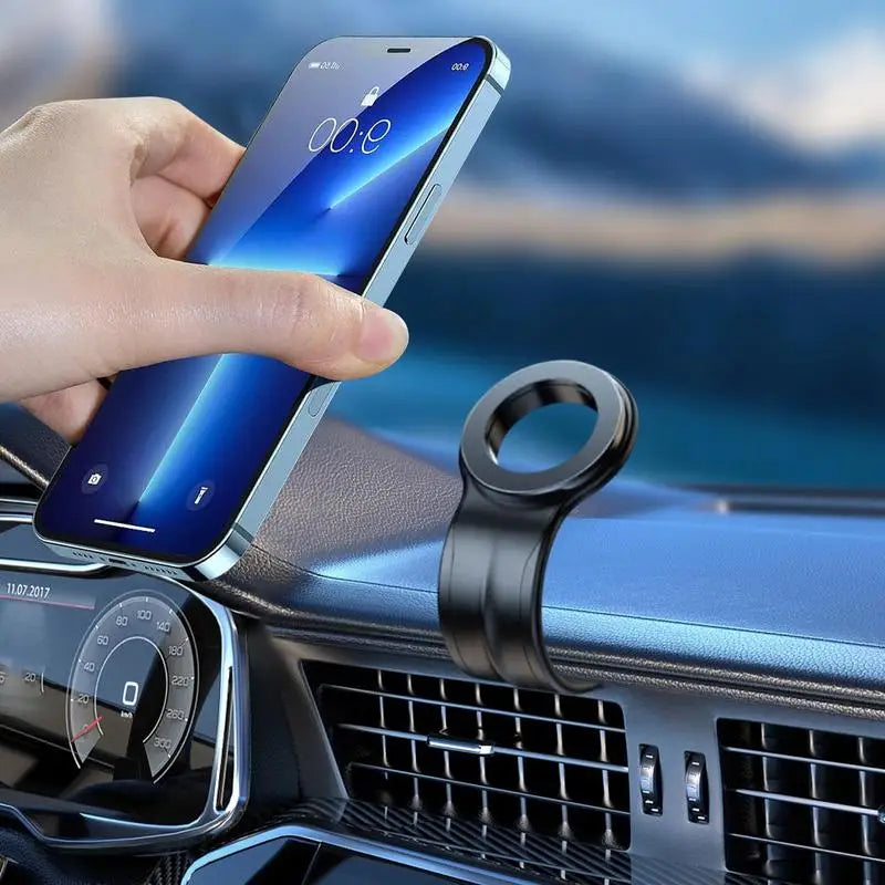 Magnetic Car Phone Holder – Adjustable Arm for Dashboard or Windshield