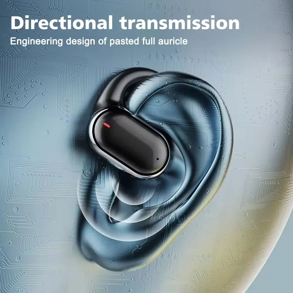 VYOPBC X91 Bluetooth 5.3 Ear Hook Earphones – Noise Cancelling & Mic