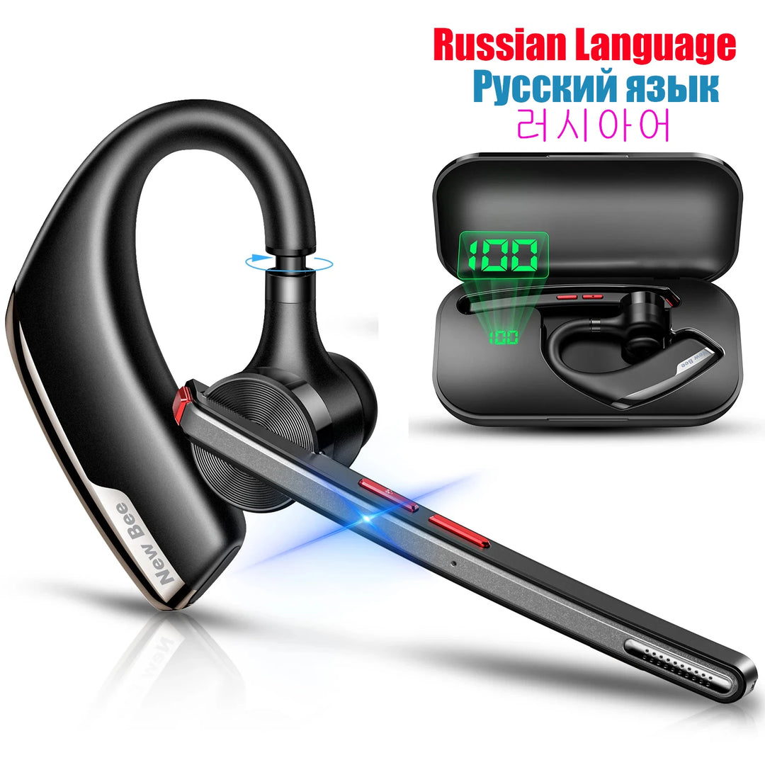 New Bee M51 Bluetooth Headset – Dual-Mic Noise Cancelling, 60H