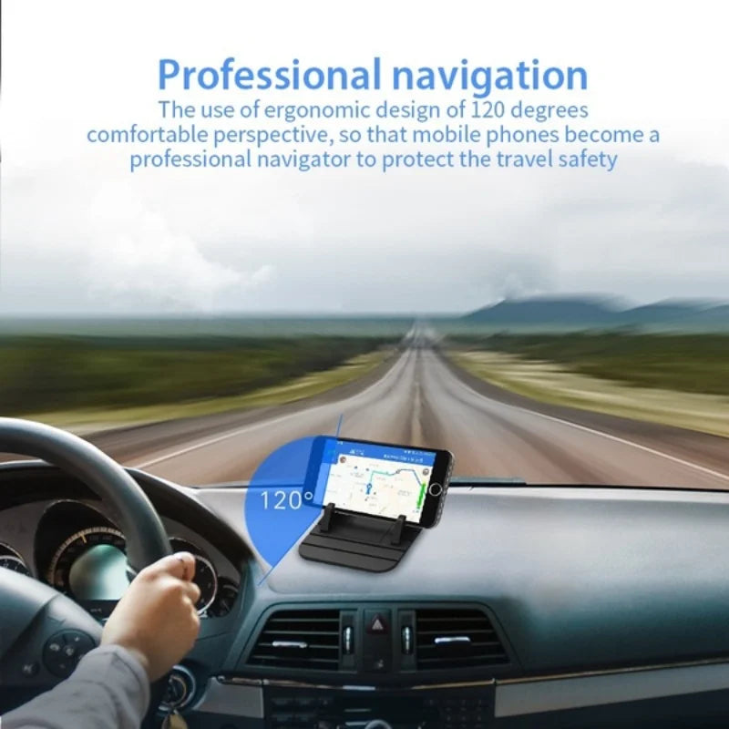 Anti-Slip Silicone Phone Pad – No-Slip Mat for Car Dashboards & Desks