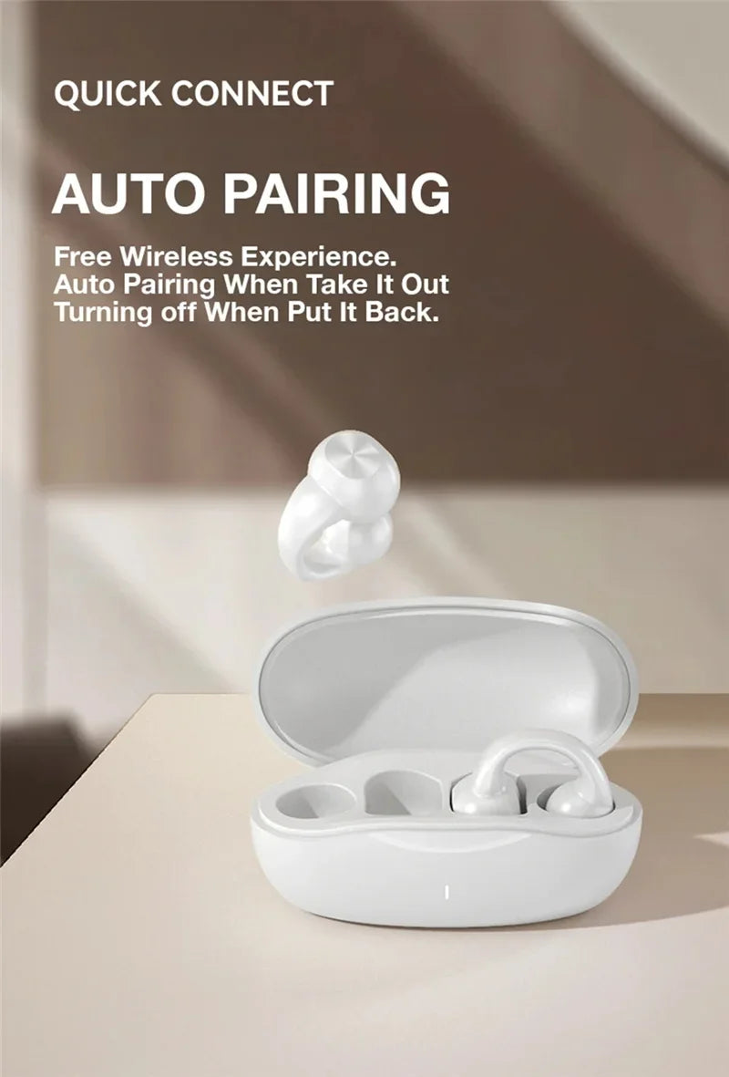 VIKEFON Bluetooth 5.3 Ear Hook – Air Conduction, Sports