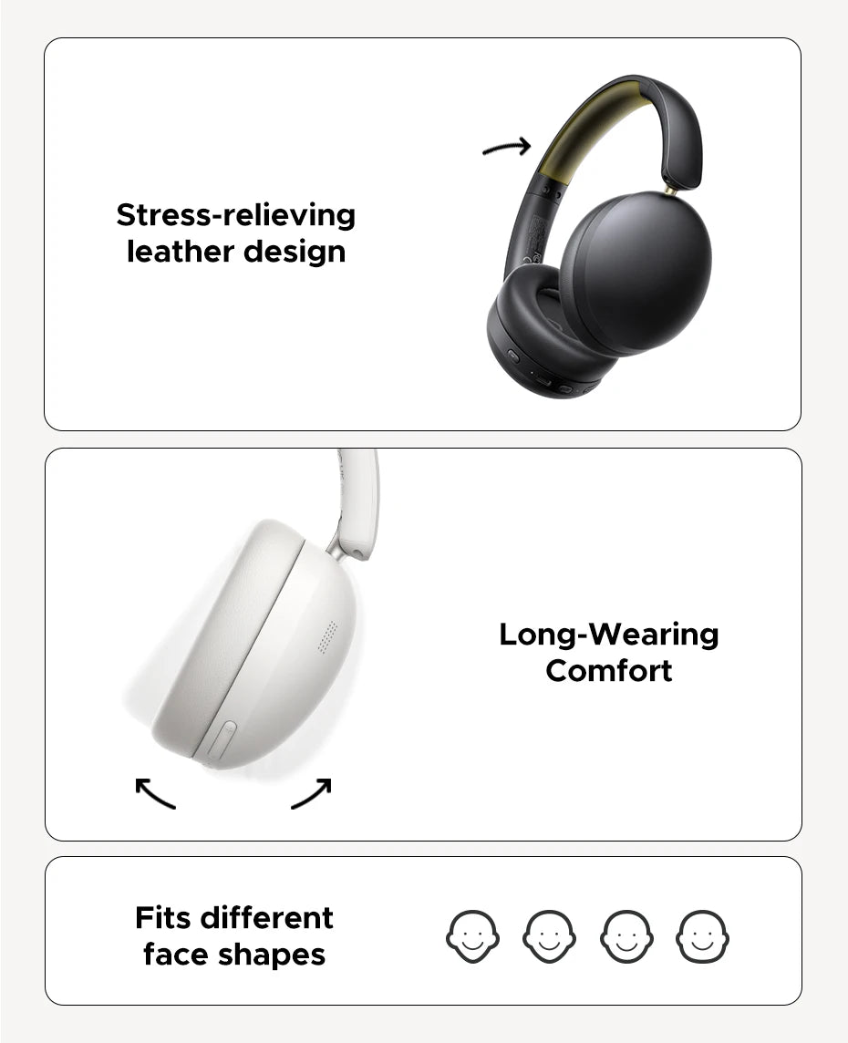 UGREEN Wireless + Wired Headphones – 80 H Battery & Dual Mode