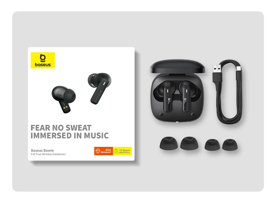 Baseus True Wireless Earphones – 33H Playtime, Waterproof
