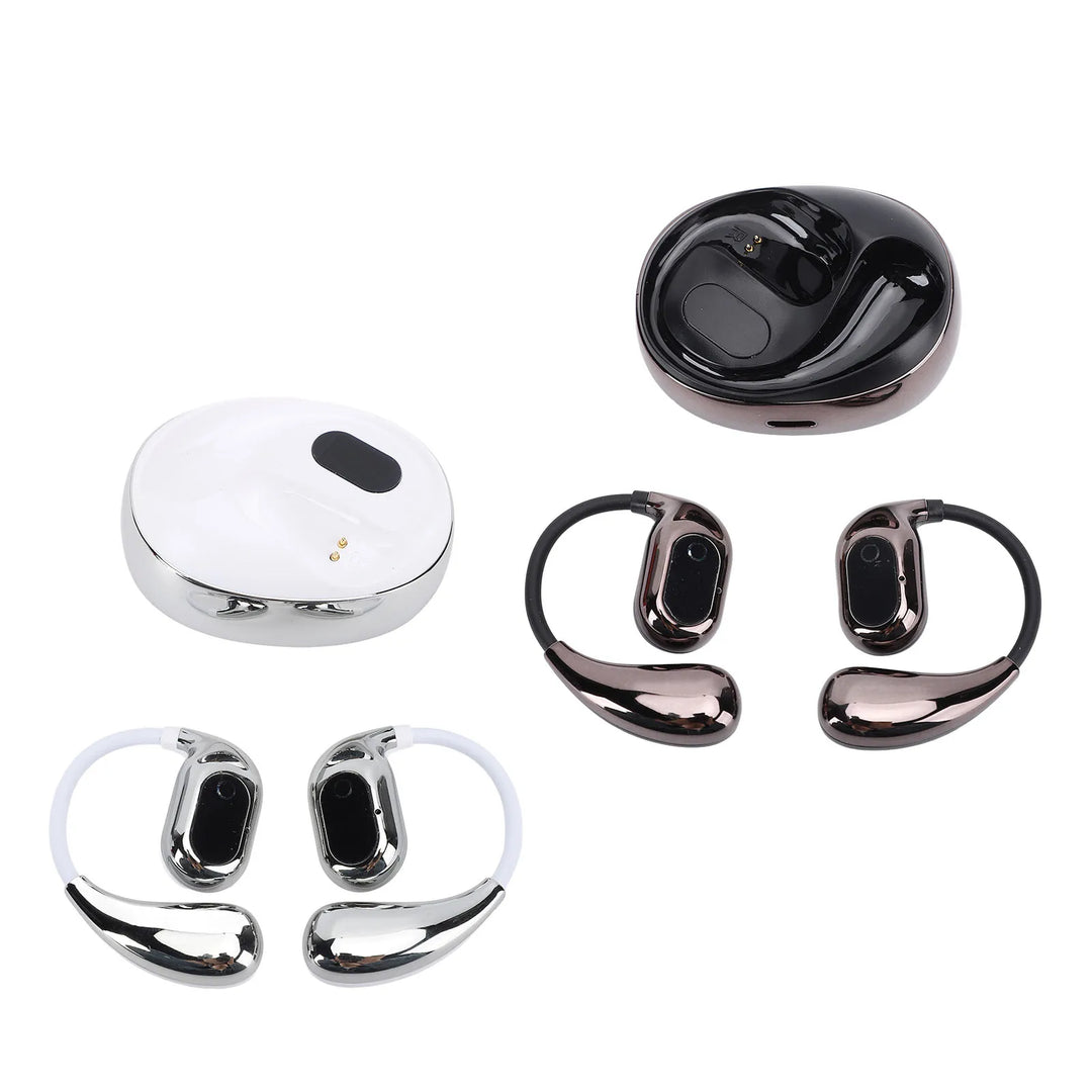 Qiilu AI Translation Ear Hook Earphones – 80 Languages & Stereo
