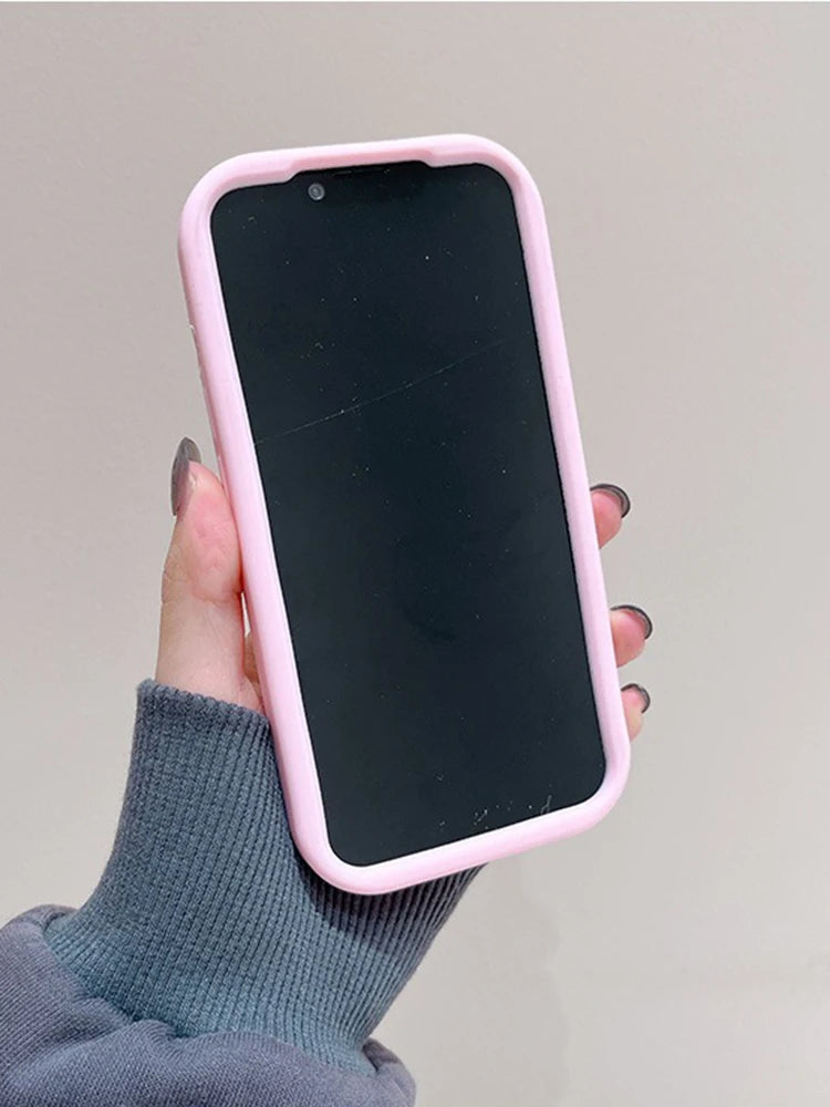 3D Pig Silicone iPhone Case with Kickstand – Cute & Shockproof (11–15 Series) – phone-case