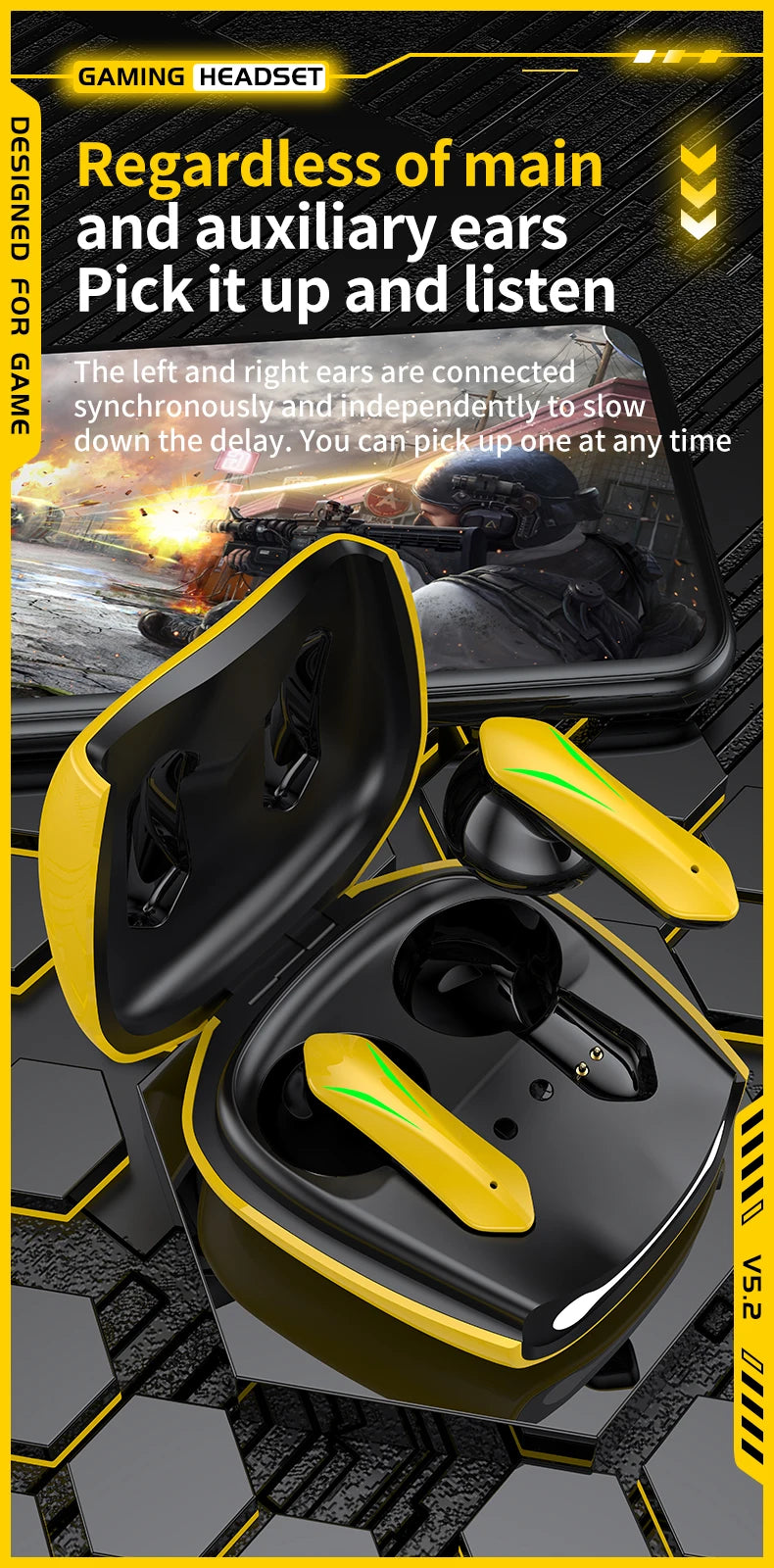 Gearix TWS Wireless Earbuds – Noise Cancelling & Waterproof