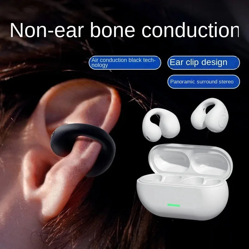 BUNKIMX A02 Wireless Ear Hook Earbuds — Bluetooth 5.1, Sport Fit