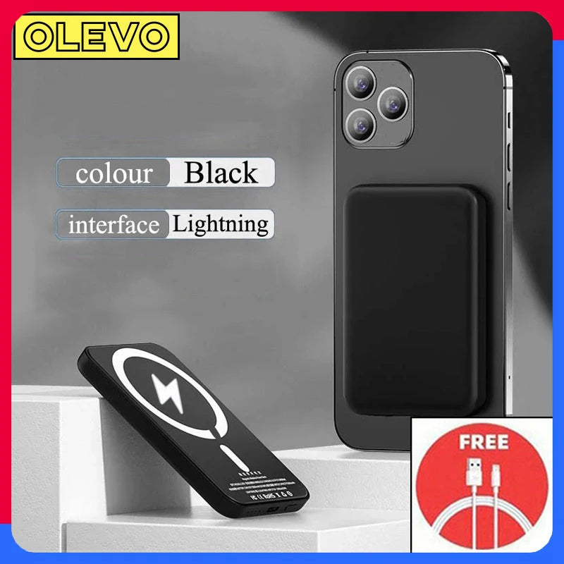 olevo Magnetic Wireless Power Bank | MagSafe Fast Charger
