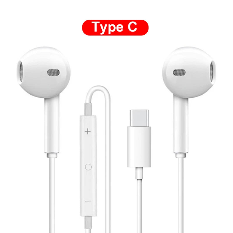 HKNL Wired Lightning Earphones for iPhone – ANC, Mic, Siri Support