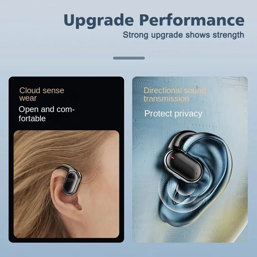 VYOPBC X91 Bluetooth 5.3 Ear Hook Earphones – Noise Cancelling & Mic