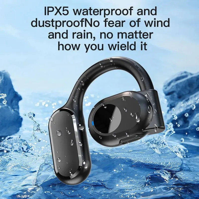 STTKGZD Air Conduction Bluetooth 5.3 Headset – Single-Ear Wireless for Driving & Office