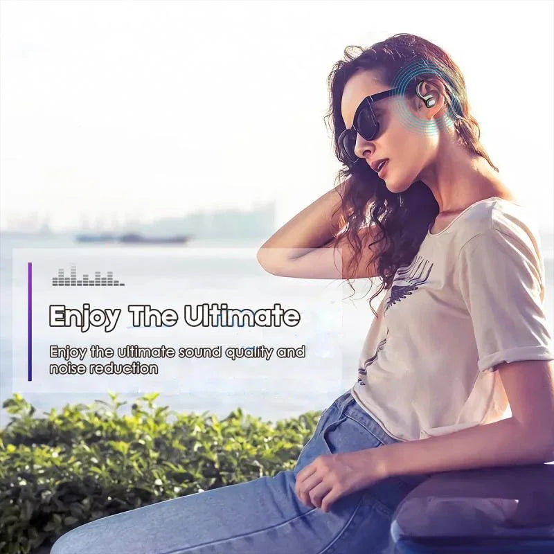 OLEVO Bluetooth 5.3 Ear Hook Earbuds – ANC, IPX6, HiFi Sound