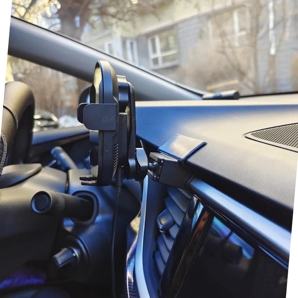 Car Phone Holder Extension Rod – Rotatable Air Vent & GPS Mount Arm