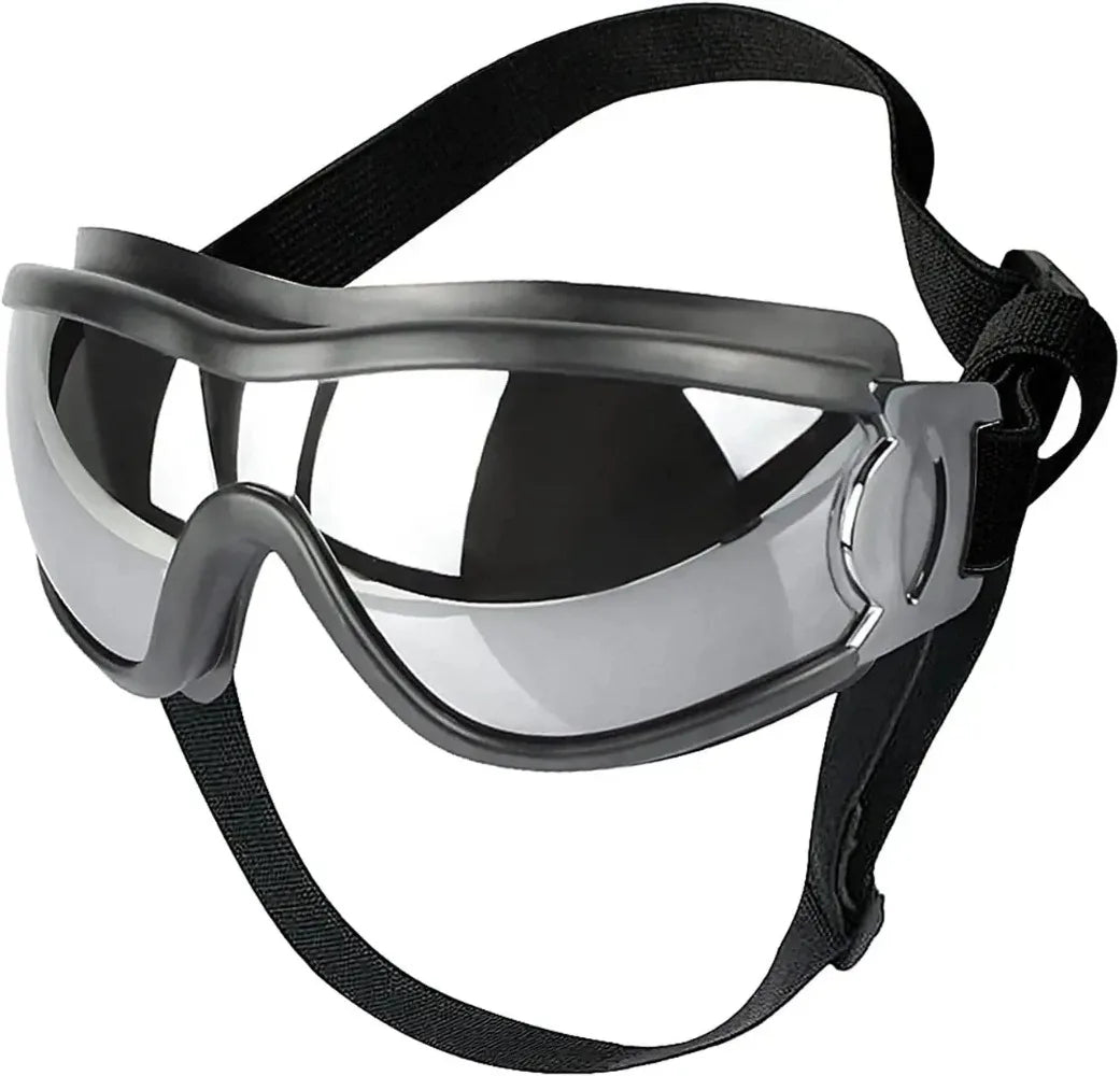 Large Dog Sunglasses – UV Protection Adjustable Goggles with Chin Strap