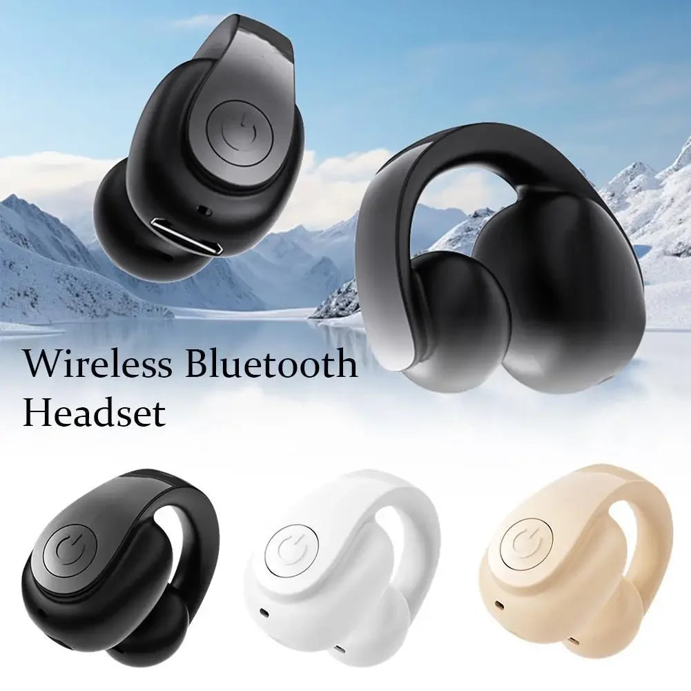 “MOONBIFFY Bluetooth 5.4 Ear Clip Headphones – ANC, Waterproof, Sport”