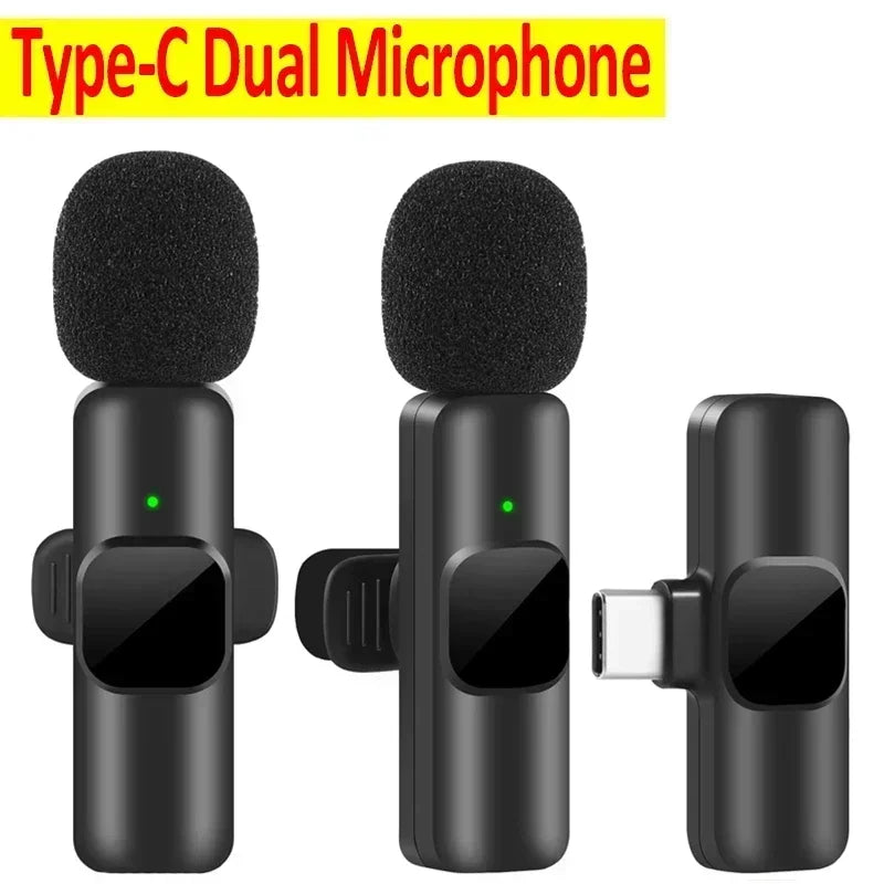 VIKEFON K9 Wireless Lavalier Microphone – Dual-Compatible Bluetooth Mic for iPhone & Android