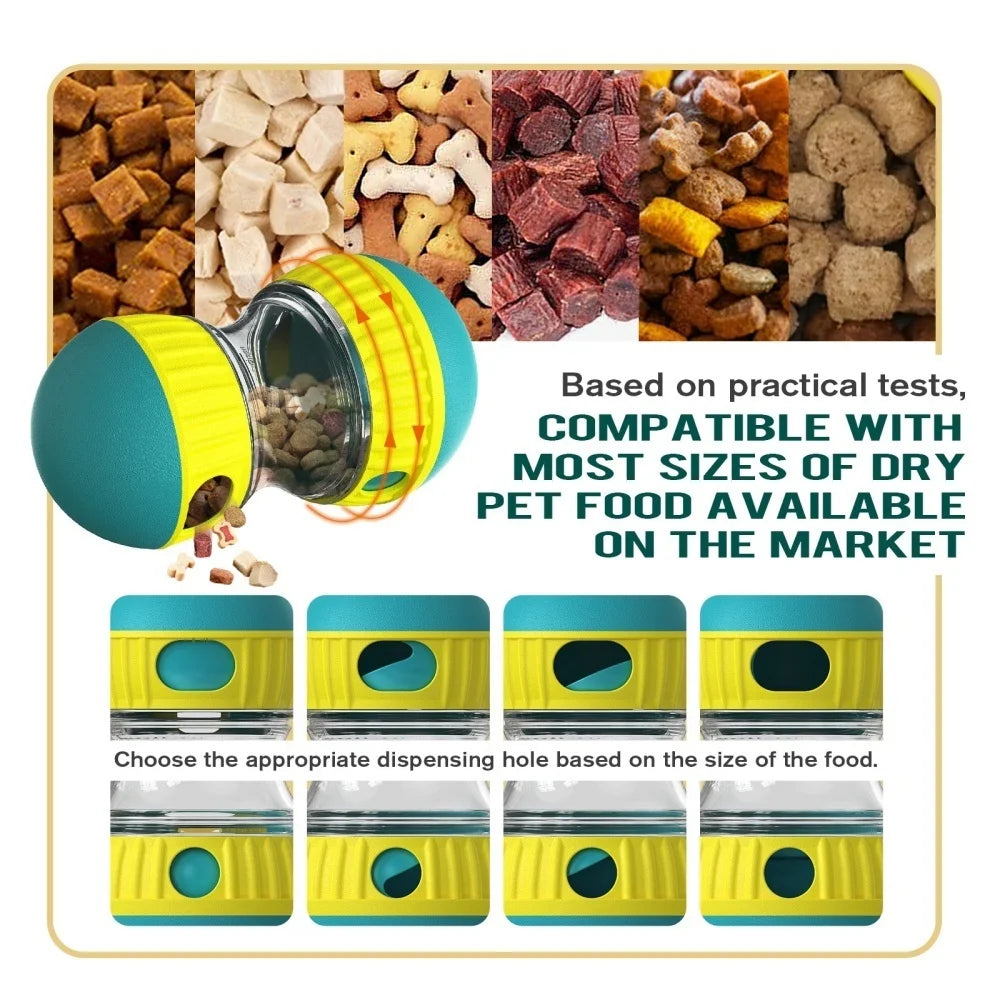 Dog Treat Dispenser Toy – Interactive Puzzle & Slow Feeder Ball