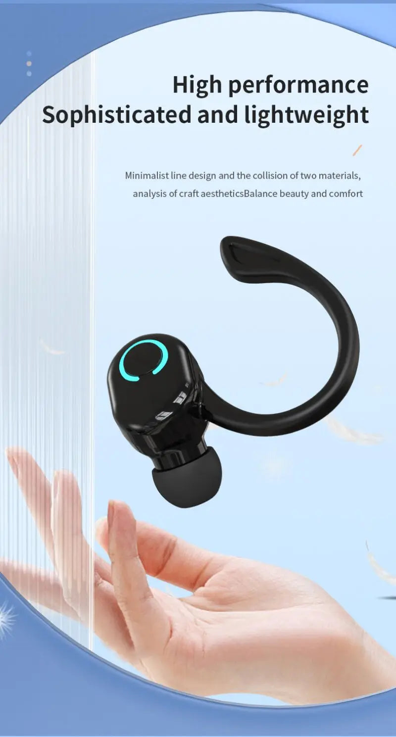 Kebidumei Bluetooth 5.2 Ear Hook Headphone | ANC & Waterproof