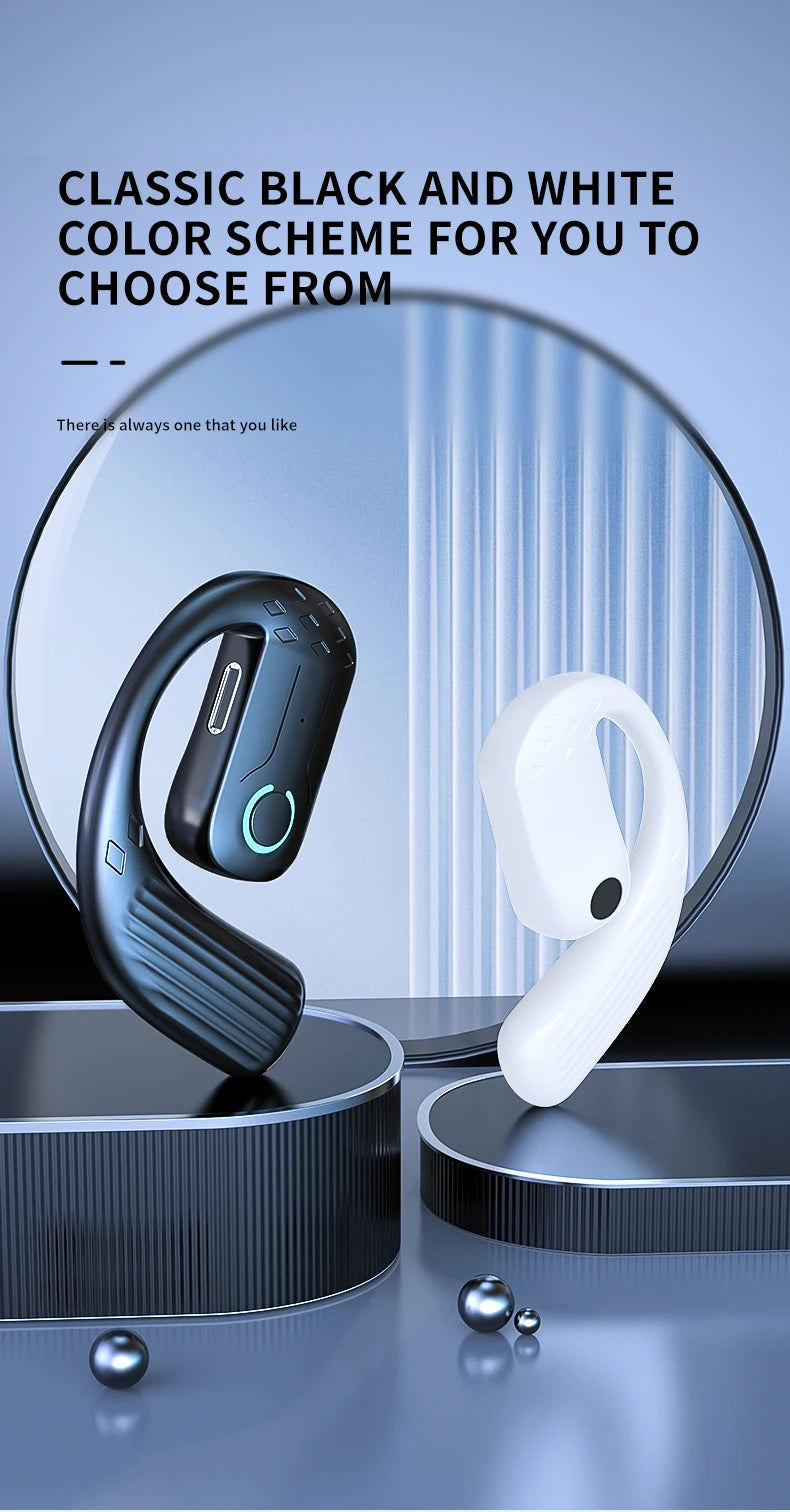 VAORLO YS01 Bluetooth 5.4 Headset – 600H Battery, Open-Ear, ANC