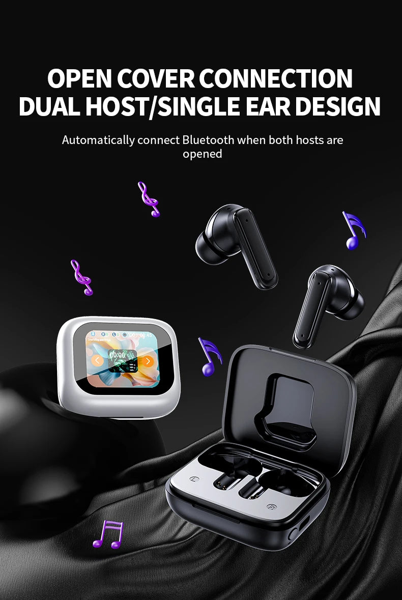 INMAS E18 Pro Bluetooth 5.4 Earbuds with LED Touch & ANC – audio-accessory
