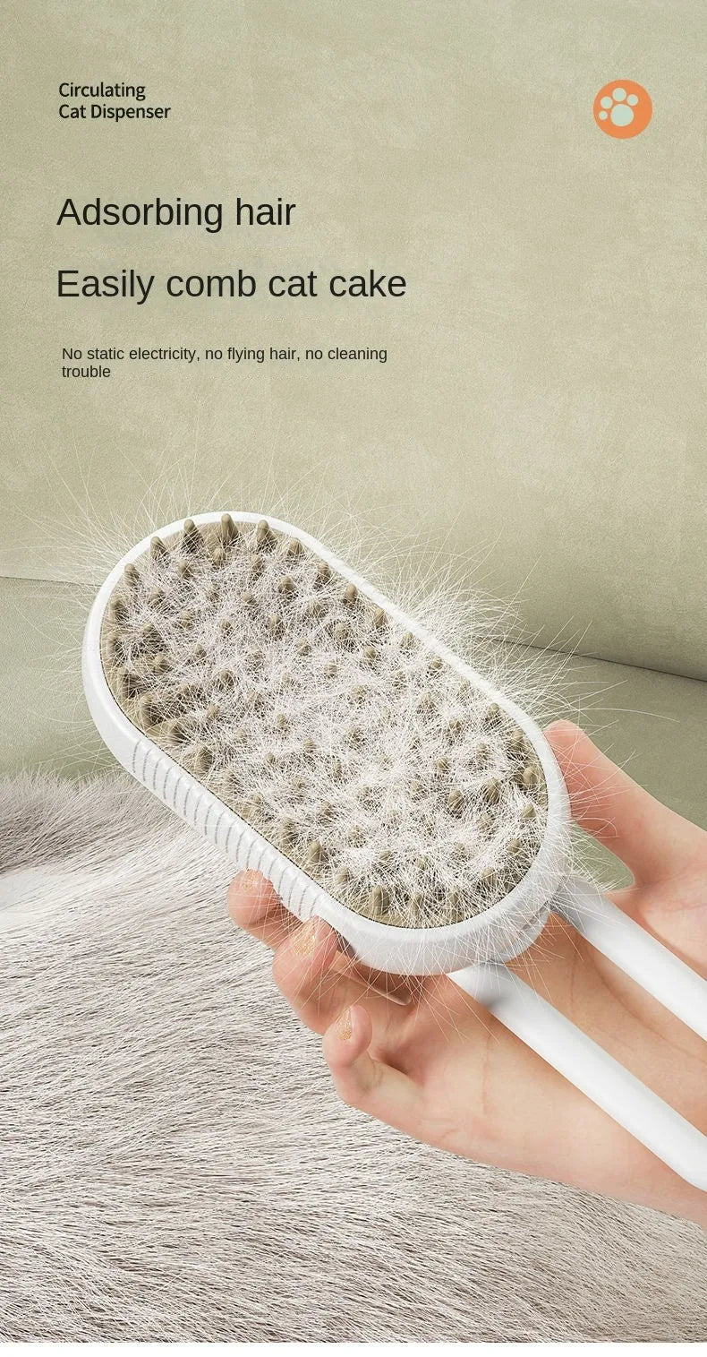 Electric Spray Massage Comb for Pets – Grooming & De-Shedding Tool