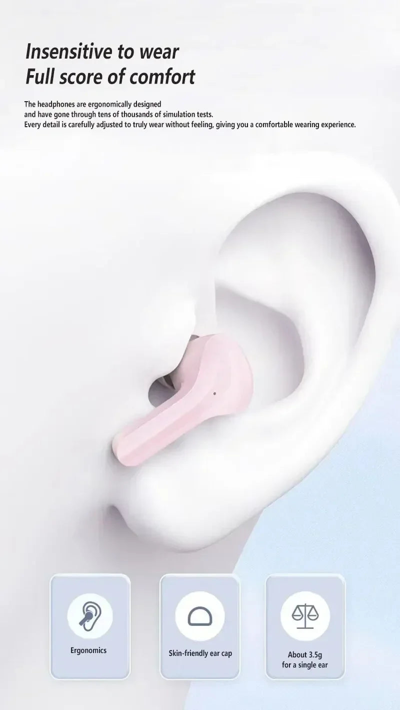 VYOPBC Original T2 Bluetooth Earphones | HiFi In-Ear 24H Playtime