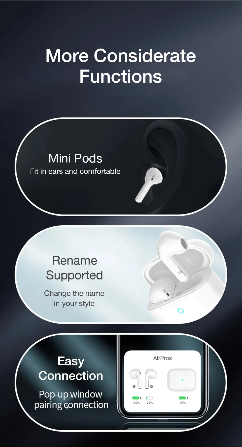 Erilles True Wireless Earphones | ANC Bluetooth In-Ear