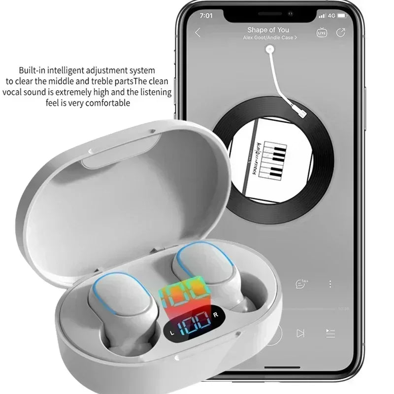 E7S ANC Wireless Earphones – Bluetooth 5.0, 48H Playtime, Waterproof