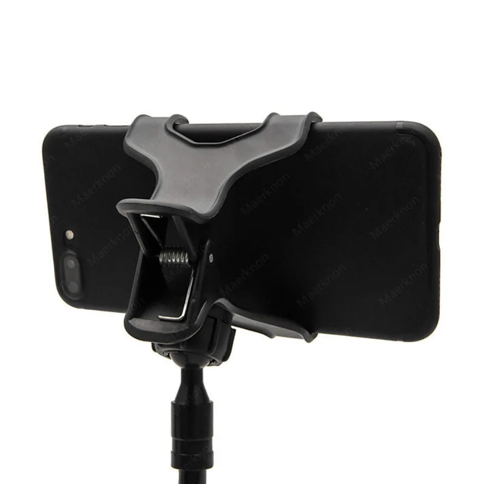 Flexible 28" Gooseneck Phone Holder – 360° Lazy Clip Stand for Bed & Desk
