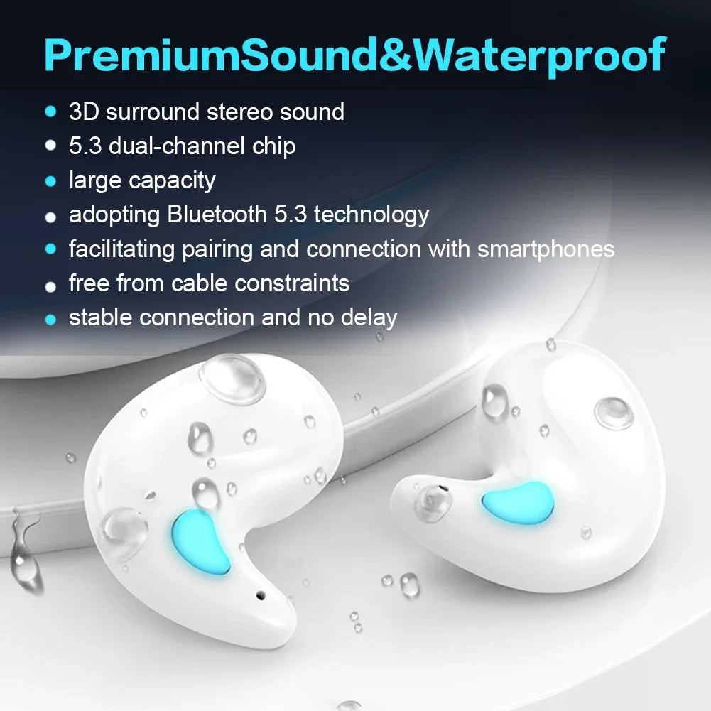 Shunmaii X55 Sleep Earbuds – Bluetooth 5.3 Noise Cancelling In-Ear