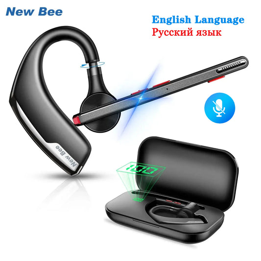 New Bee M51 Bluetooth Headset – Dual-Mic Noise Cancelling, 60H – audio-accessory