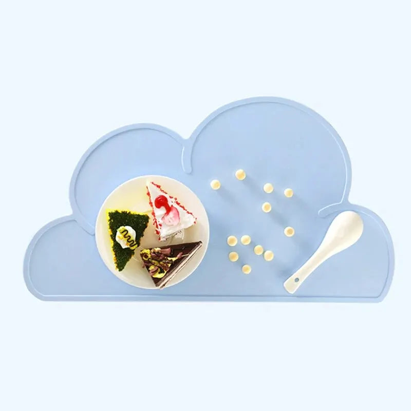 Cloud Pet Placemat – Waterproof Silicone Feeding Mat for Dogs & Cats