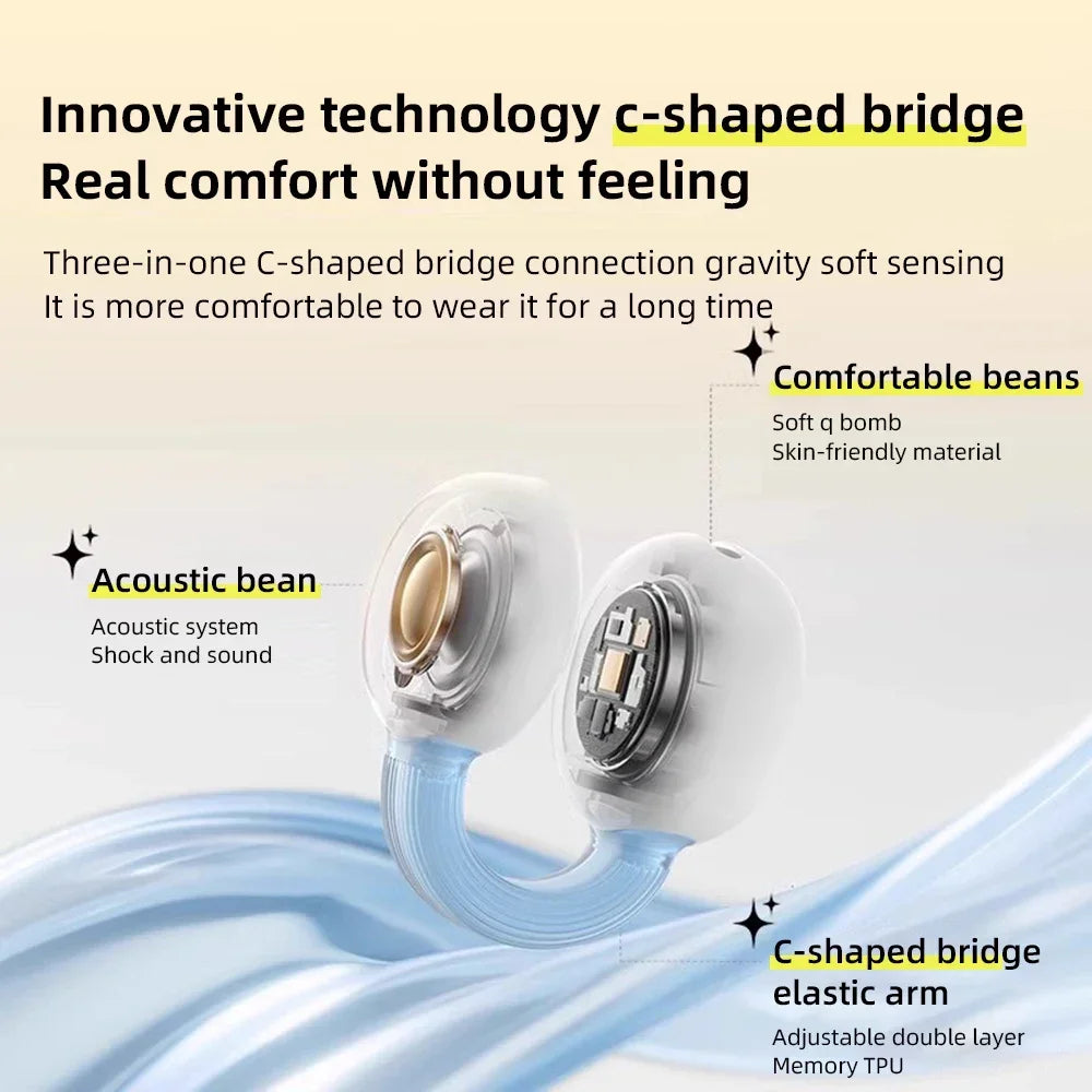 2025 Wireless Air Bone Conduction Earphones – HIFI, Waterproof – audio-accessory