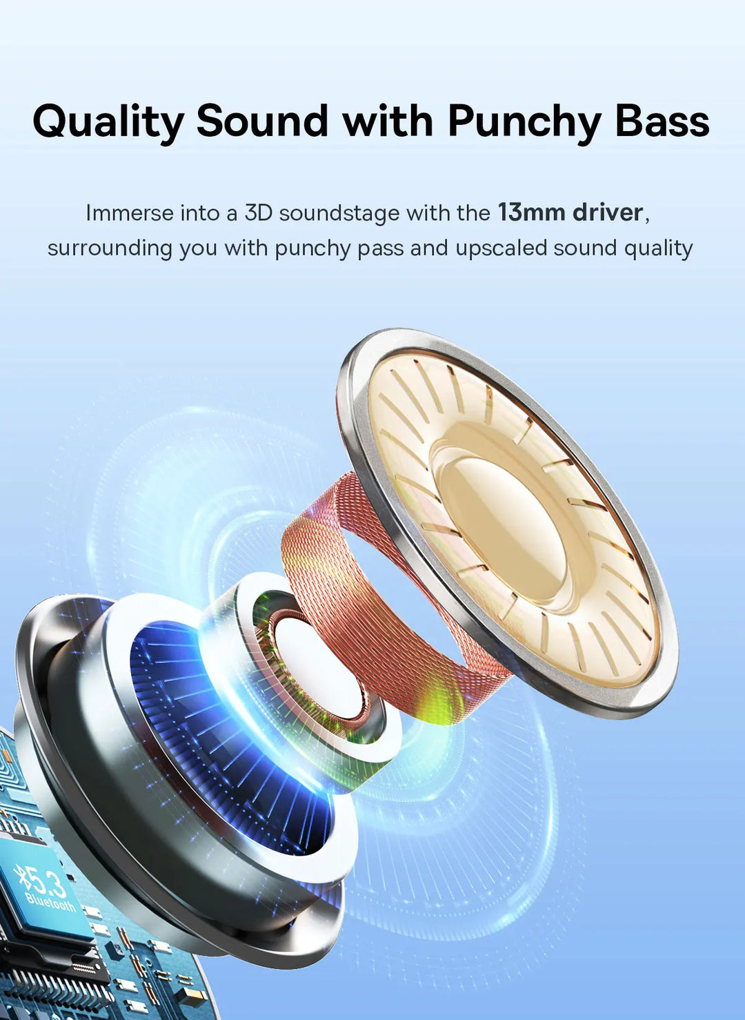 BASEUS Bluetooth 5.3 Earbuds – 30H Battery, TWS Wireless