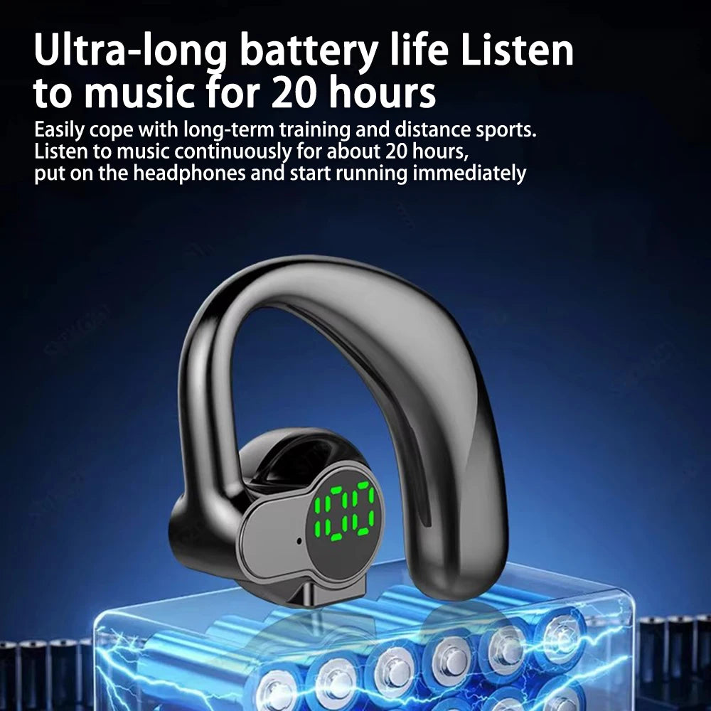 CUGUU Bluetooth 5.4 Ear Hook – Rotatable ENC Noise Cancelling