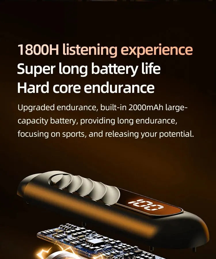 Wireless Bluetooth Earbuds with Touch Control & Charging Display