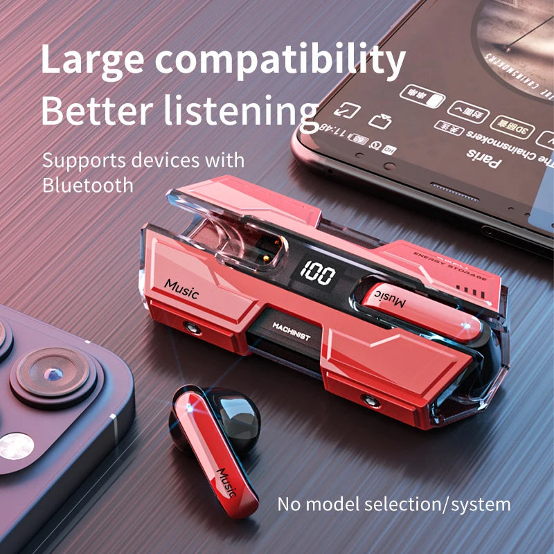 HAOMAI TWS Gaming Earbuds – Bluetooth 5.3, 8H Battery Life – audio-accessory