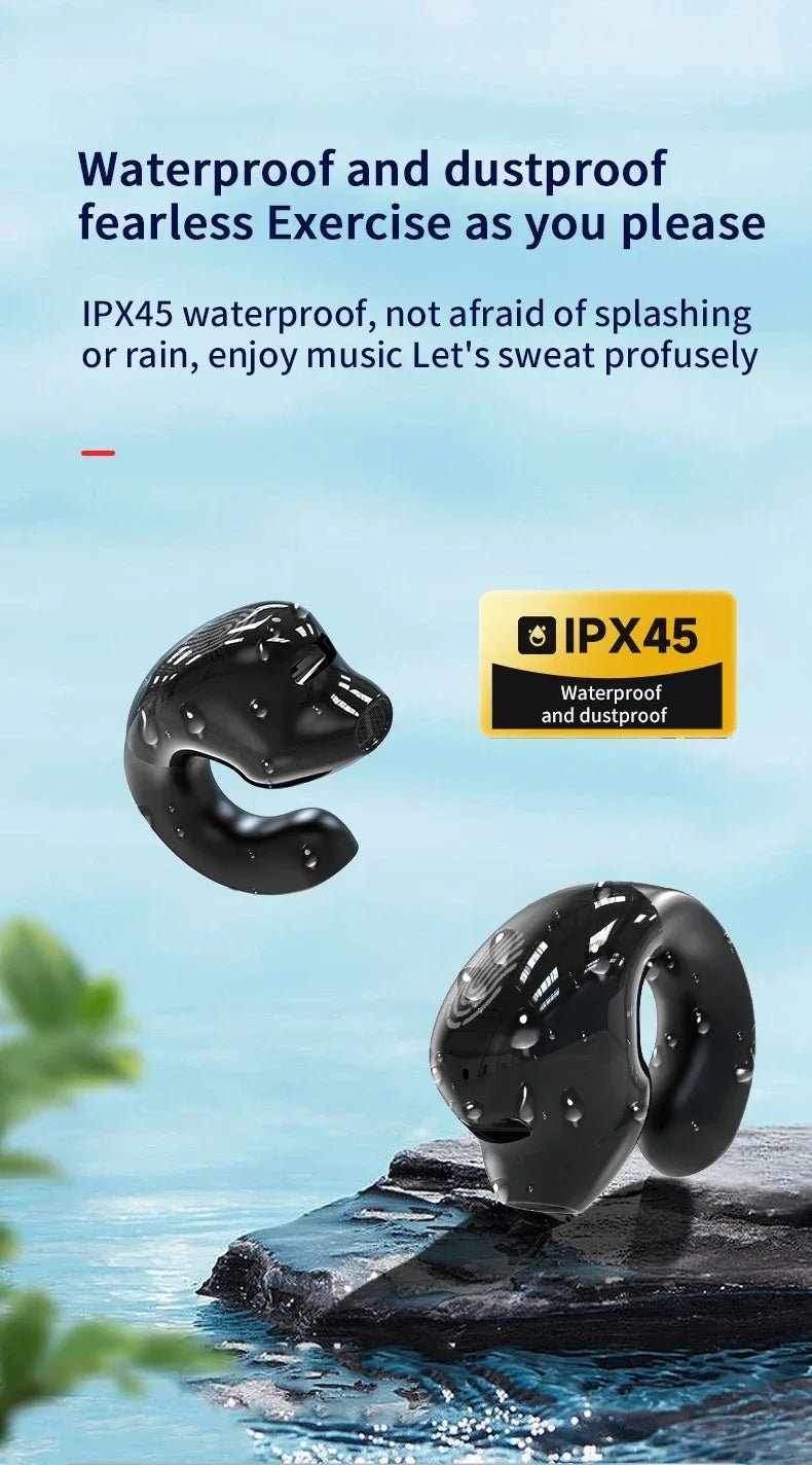 VIKEFON Bluetooth 5.3 Ear Hook Earbuds with Mic – audio-accessory