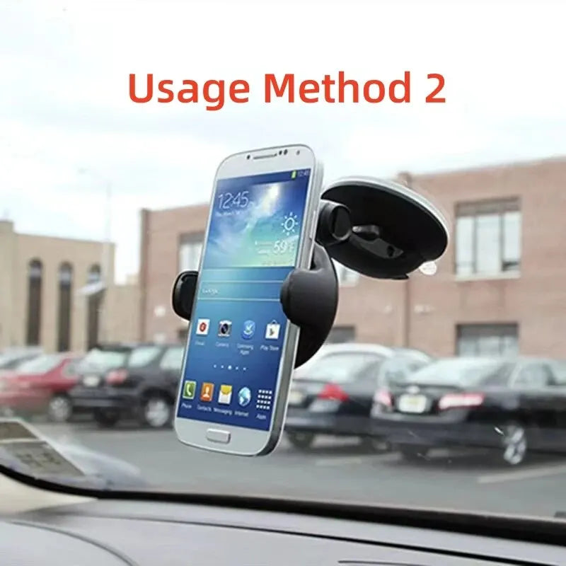 Universal Car Phone Holder – Windshield & Dashboard Suction Mount