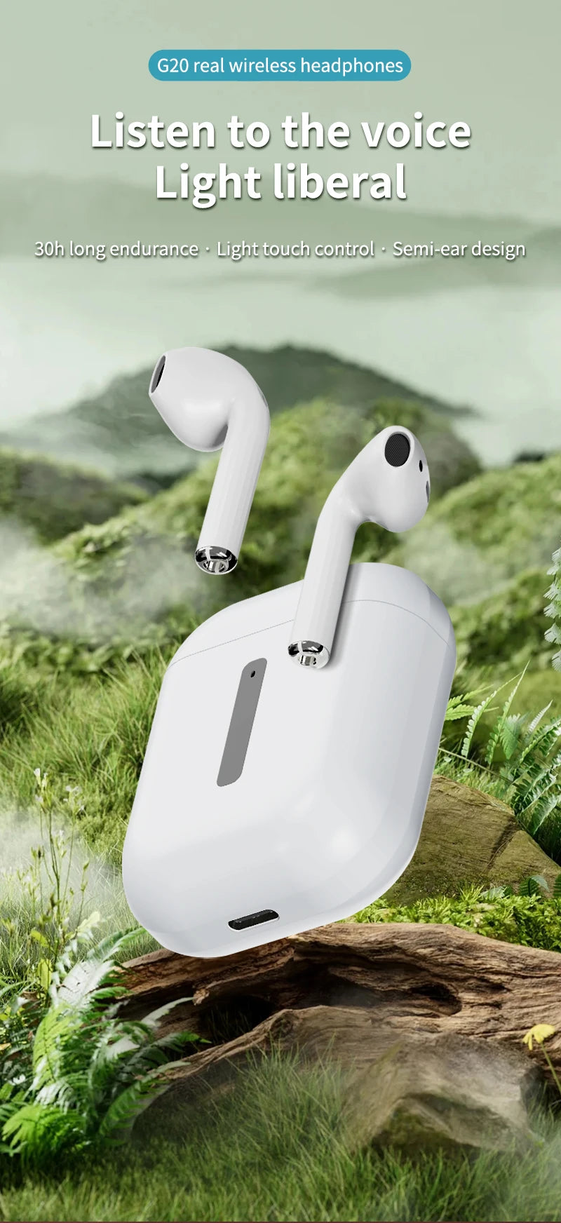 TDX Bluetooth 5.3 Wireless Earbuds with ANC – 13mm Drivers, 8h Battery