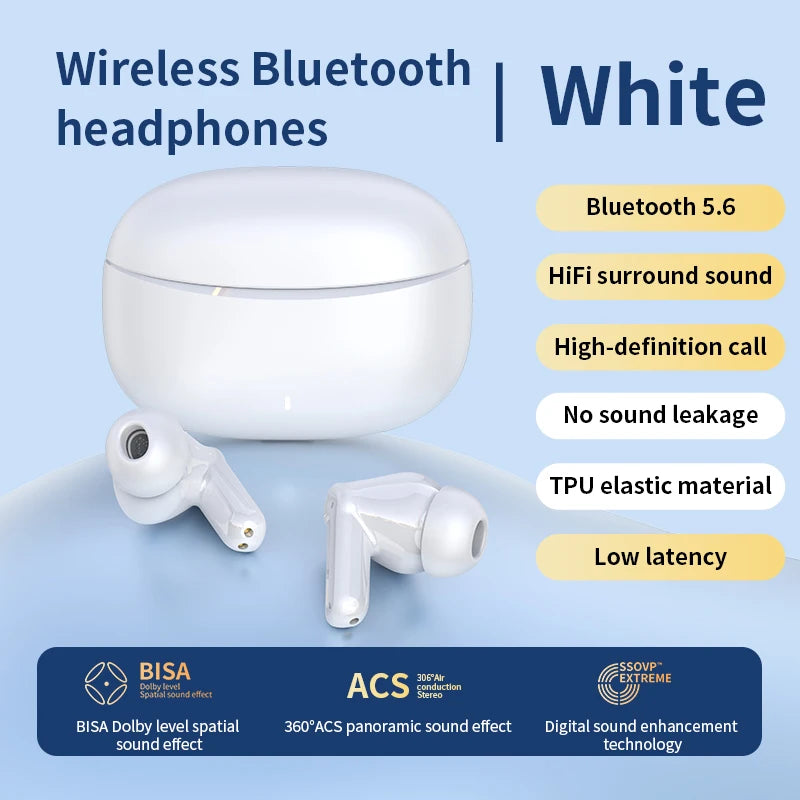 DAIDAN Bluetooth 5.3 TWS Earphones | Waterproof In-Ear with Mic