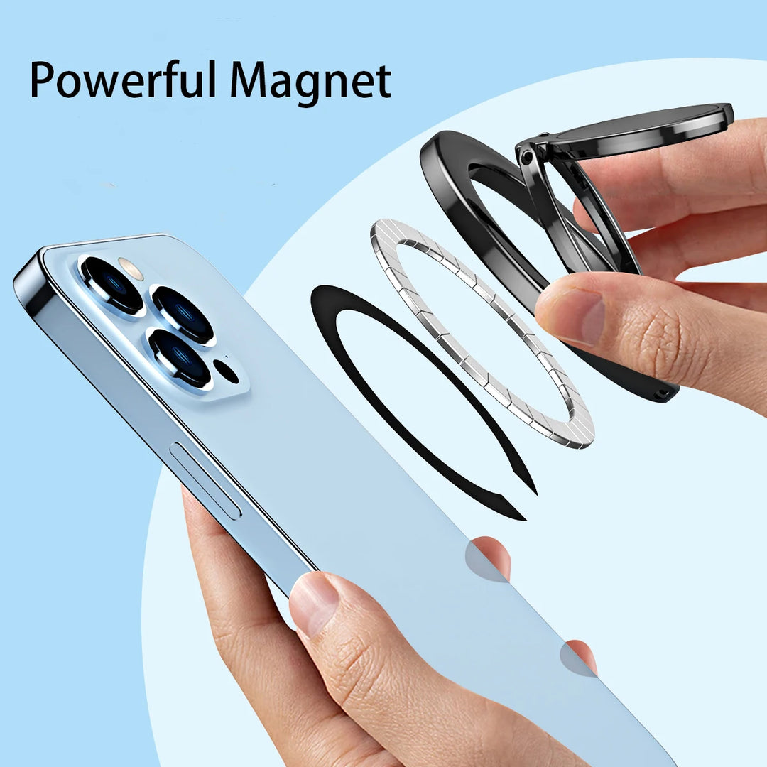 Universal Magnetic Phone Holder – Strong Grip Mount for Desk, Car, or Kitchen