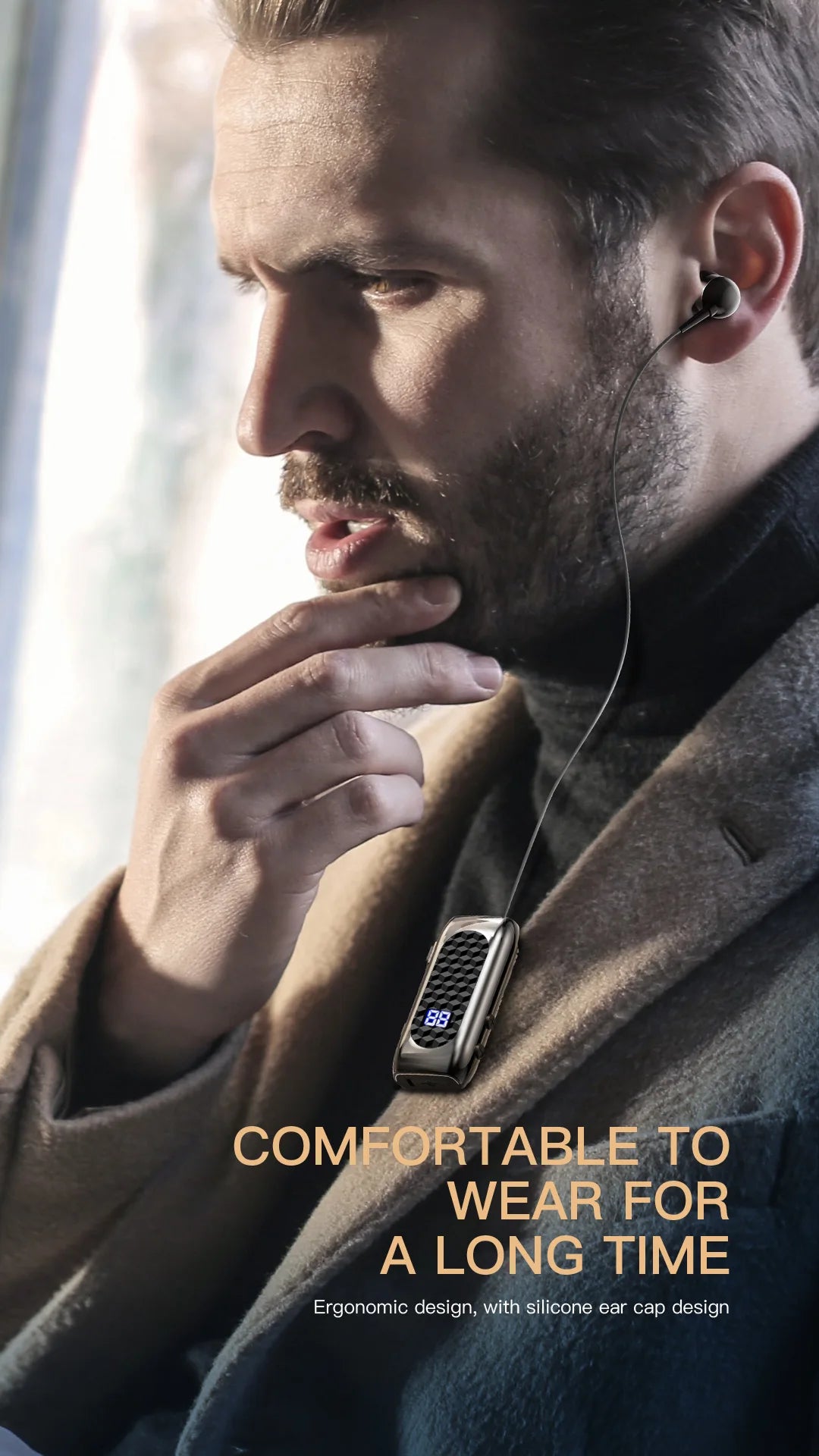 DENREEL Bluetooth 5.2 In-Ear Earphones – Noise Cancelling & 20h Battery