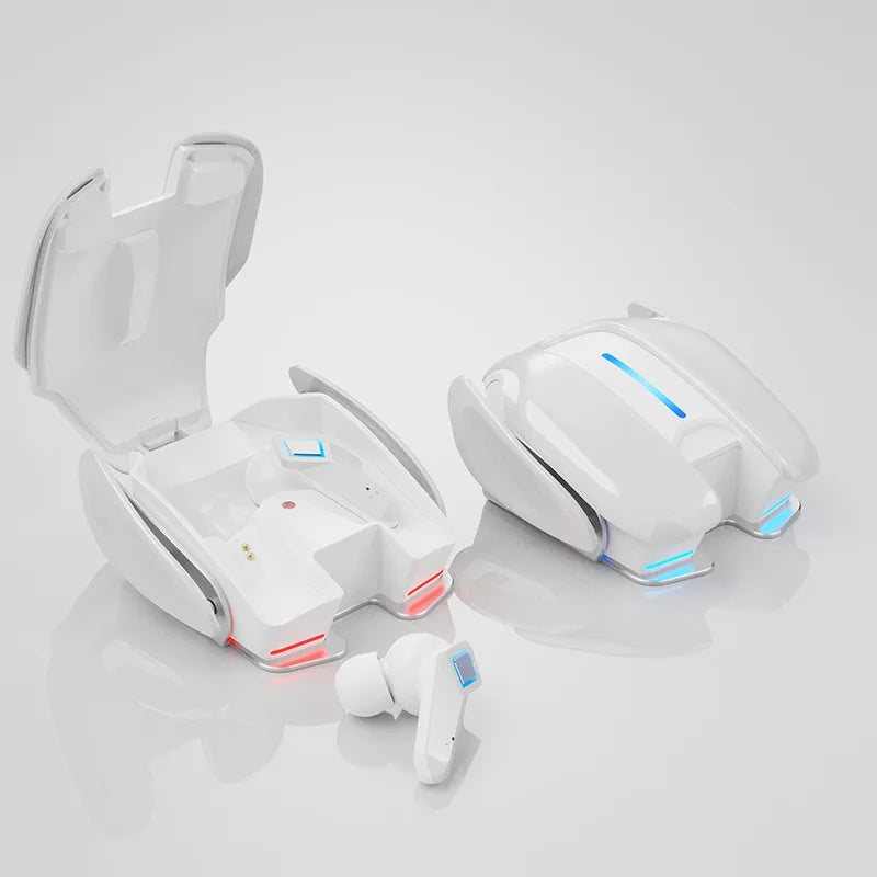 PloutoRich Bluetooth 5.0 Gaming Earbuds – Dual Mode, LED