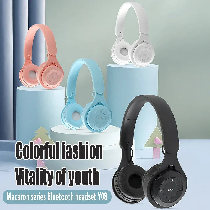 EAEONXE Stereo Y08 Bluetooth Gaming Headset – Wireless & Foldable